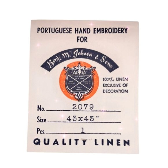 Vintage Portugese Tablecloth Napkins Linen Embroidered Square Set Dining Kitchen - Picture 4 of 8